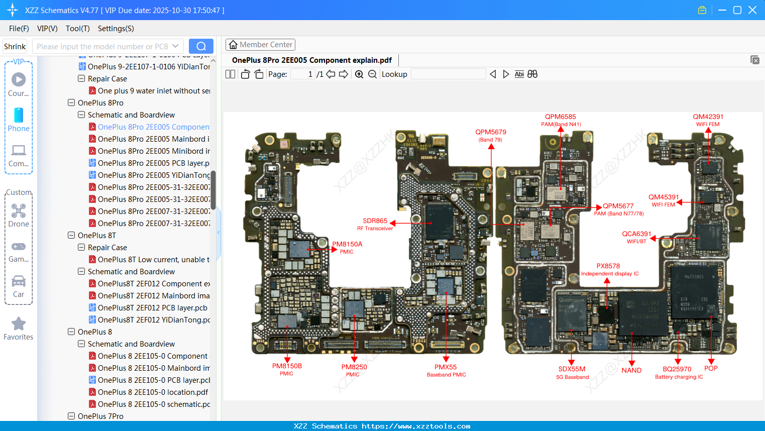 OnePlus 8Pro 2EE005 Component Explain